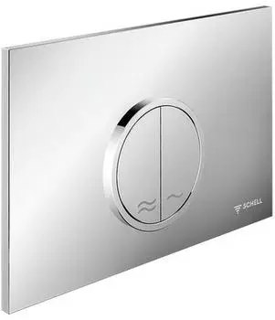 Schell Circum WC-Bet&auml;tigungsplatte Zweimengensp&uuml;lung, chrom (031190699)