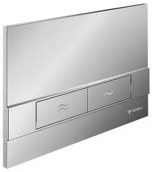 Schell Montus Board WC-Bet&auml;tigungsplatte Zweimengensp&uuml;lung, Chrom (031200699)
