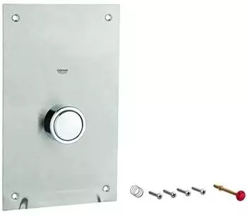 GROHE Abdeckplatte komplett f&uuml;r Austausch-WC-Drucksp&uuml;ler, Chrom (43176000)
