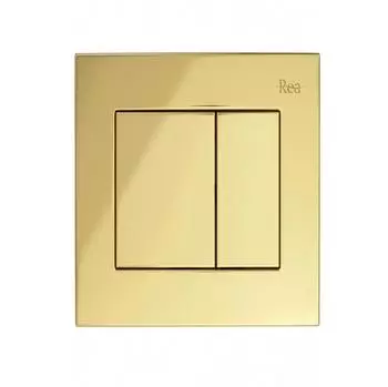 Rea WC-Dr&uuml;ckplatte Typ J f&uuml;r K011A-Q & Slim 024N, gold (REA-E0636)
