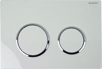 actuator plate kappa21 for dual flush: white / brigh