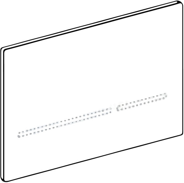 Geberit Betätigungsplatte Sigma80, für 2-Mengenspülung, Glas Sigma 80 schwarz