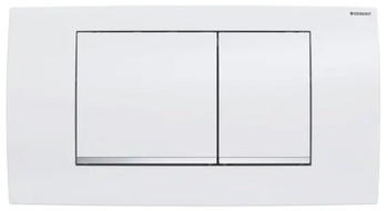 Geberit Twinline 30 Bet&auml;tigungsplatte f&uuml;r 2-Mengen Sp&uuml;lung chrom/mattchrom