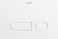 Duravit Bet&auml;tigungsplatte DuraSystem 21,7x14,7cm, Kunststoff wei&szlig;, f&uuml;r WC