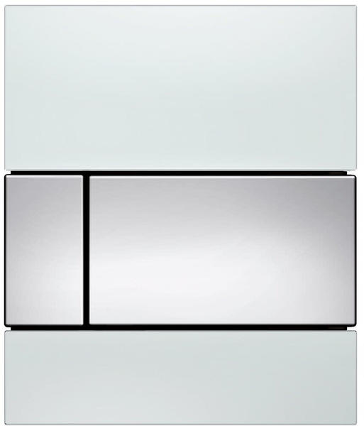 Tece square Glas weiß/ chrom glänzend (9242802)