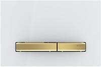 Geberit Bet&auml;tigungsplatte Sigma50, f&uuml;r 2-Mengen-Sp&uuml;lung Messing, weiss, 115672112