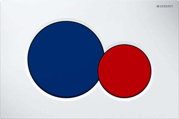 Geberit Sigma 01 (115.770.LB.5) weiß/blau/rot