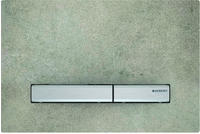 Geberit Bet&auml;tigungsplatte Sigma50, f&uuml;r 2-Mengen-Sp&uuml;lung verchromt, Betonoptik,