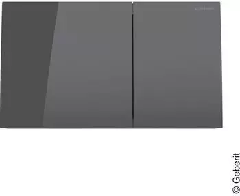 Geberit Sigma70 f&uuml;r 2-Mengen-Sp&uuml;lung 115.622. lava/Glas (115.622.JK.1)