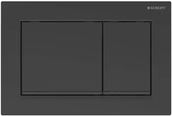 Geberit Omega30 f&uuml;r 2-Mengen-Sp&uuml;lung schwarz matt lackiert easy-to-clean beschichtet/schwarz (115.080.16.1)
