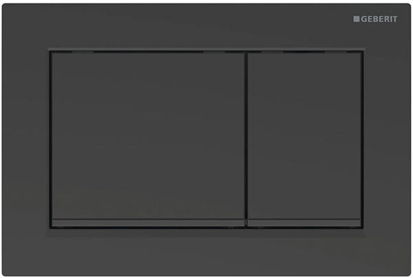 Geberit Omega30 für 2-Mengen-Spülung schwarz matt lackiert easy-to-clean beschichtet/schwarz (115.080.16.1)