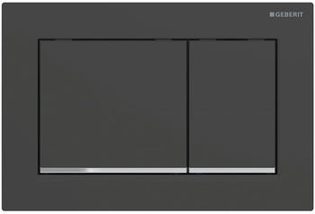 Geberit Omega30 für 2-Mengen-Spülung schwarz matt lackiert easy-to-clean-beschichtet/hochglanz-verchromt (115.080.14.1)