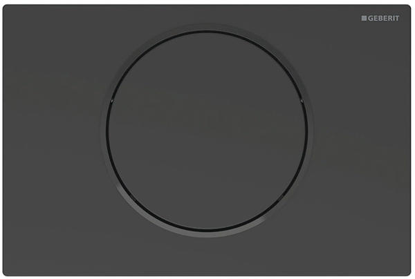 Geberit Sigma10 für Spül-Stopp-Spülung schwarz matt lackiert easy-to-clean-beschichtet/schwarz (115.758.16.5)