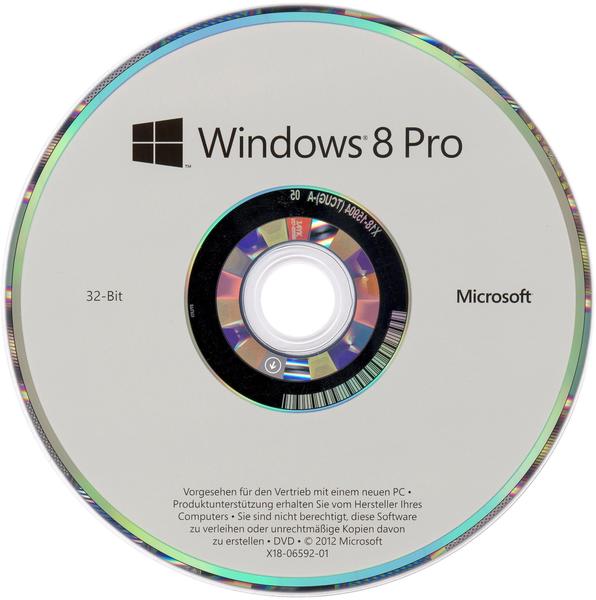 Microsoft Windows 8 Pro 32-Bit OEM DE