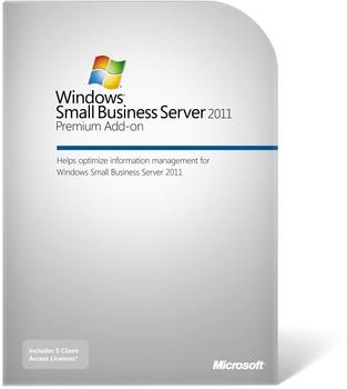 Microsoft Windows Small Business Server 2011 Premium Add-On 64Bit Clientzugriffslizenz (5 User) (1-4 CPU) (DE)