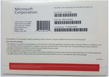 Microsoft Windows 7 Professional EN