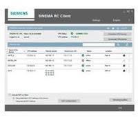 Siemens SINEMA RC Client V1.0, Software