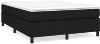 vidaXL Boxspringbett mit Matratze Schwarz 140x200 cm Stoff