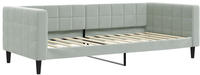 vidaXL Tagesbett Hellgrau 90x200 cm Samt