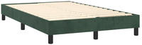 vidaXL Boxspringbettgestell Dunkelgr&uuml;n 120x200 cm Samt