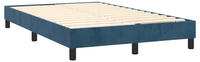 vidaXL Boxspringbettgestell Dunkelblau 120x200 cm Samt