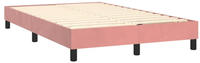 vidaXL Boxspringbettgestell Rosa 120x200 cm Samt