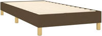 vidaXL Boxspringbettgestell Dunkelbraun 90x200 cm Stoff
