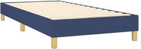 vidaXL Boxspringbettgestell Blau 90x200 cm Stoff