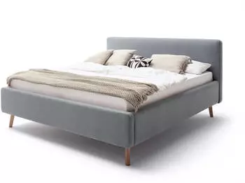 Meise Möbel Mattis mit Bettkasten 140x200cm eisblau