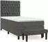 vidaXL Boxspringbett Samt 100x200cm mit Bank (31380)
