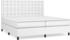 vidaXL Boxspringbett mit Matratze 200x200cm Kunstleder Knöpfe (3142864)