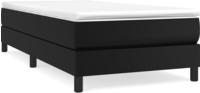 vidaXL Boxspringbettgestell Schwarz 90x200 cm Kunstleder