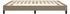 vidaXL Bettgestell Stoff 25 180x200cm taupe (346740)