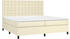vidaXL Boxspringbett mit Matratze 200x200cm Kunstleder Knöpfe (3142865)