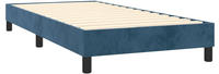 vidaXL Boxspringbettgestell Dunkelblau 80x200 cm Samt