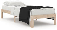 vidaXL Massivholzbett 75x190 cm