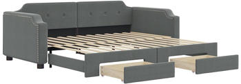 vidaXL Tagesbett Ausziehbar mit Schubladen Stoff 80x200cm (3197666)