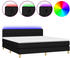 vidaXL Boxspringbett mit Matratze & LED Stoff 160x200cm (3133967)