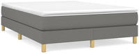 vidaXL Boxspringbettgestell Dunkelgrau 140x200 cm Stoff