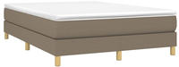 vidaXL Boxspringbettgestell Taupe 140x200 cm Stoff