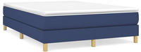vidaXL Boxspringbettgestell Blau 140x200 cm Stoff