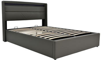 Merax Hydraulisches Boxspringbett 140x200cm mit LED (239900AAG)