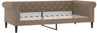 vidaXL Tagesbett Cappuccino-Braun 90x200 cm Kunstleder