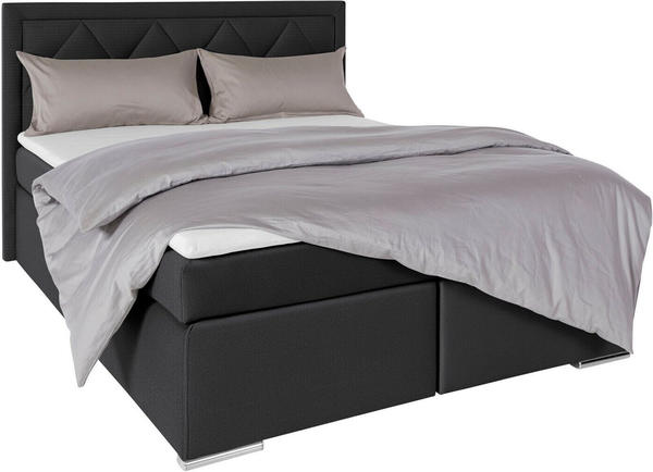 Leonique Alfie 140x200cm H2 mit Bettkästen schwarz