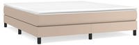 vidaXL Boxspringbettgestell Cappuccino-Braun 180x200 cm Kunstleder