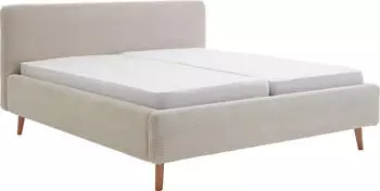 Meise Möbel Mattis Polsterbett mit Bettkasten 180x200cm Cord beige
