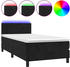 vidaXL Boxspringbett mit Matratze & LED Samt 90x200cm (313444)