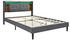 Flieks Doppelbett mit Steckdose 140x200cm (067475AAG)