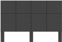vidaXL Kopfteil Dunkelgrau Stoff 180&times;200 cm