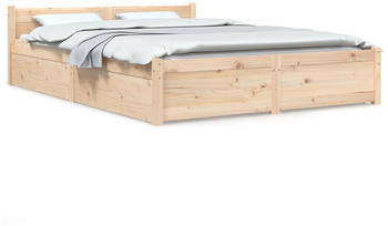 vidaXL Bett mit Schubladen 120x200cm (3103554)